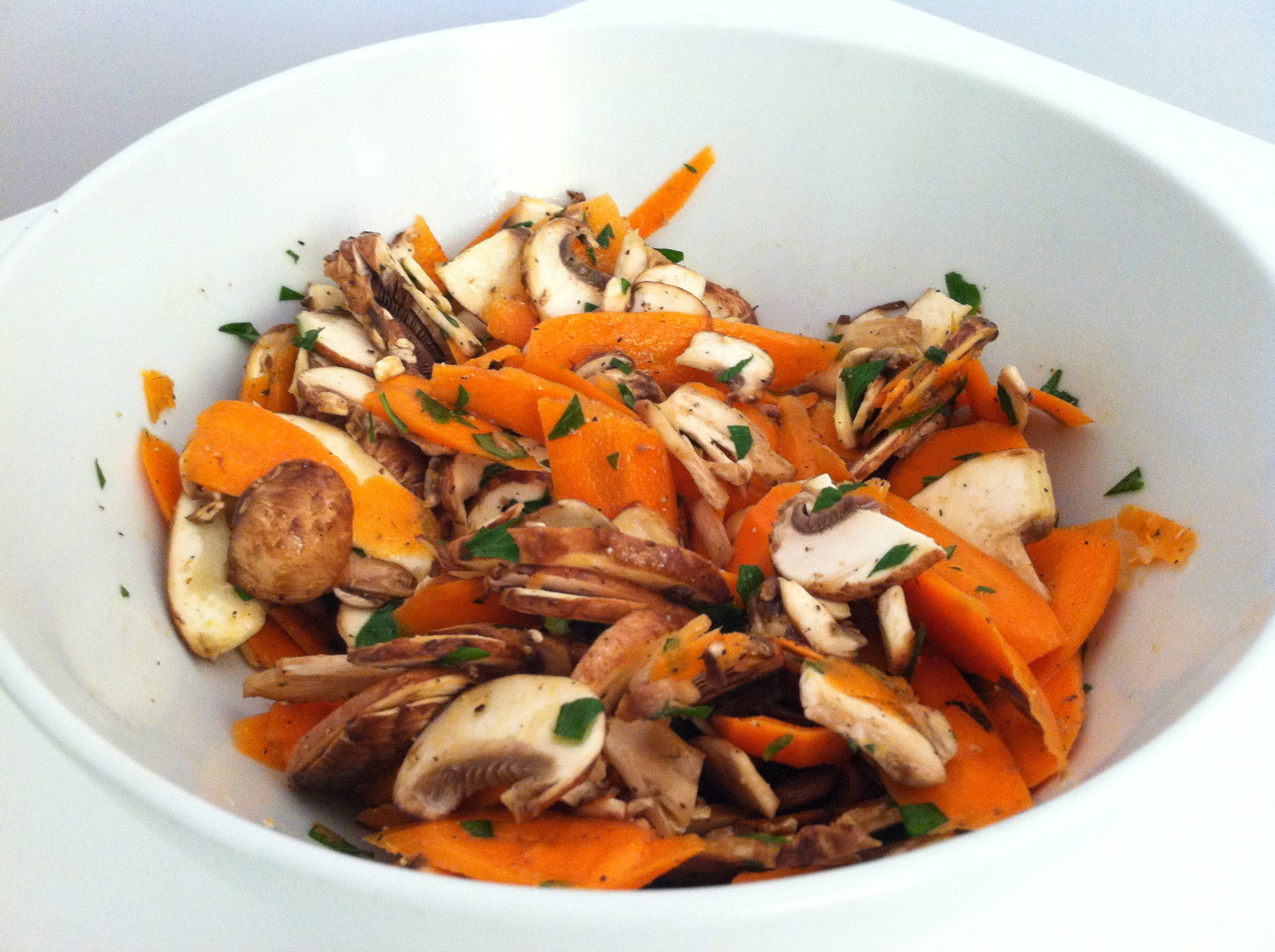 Mushroom and Carrot Salad