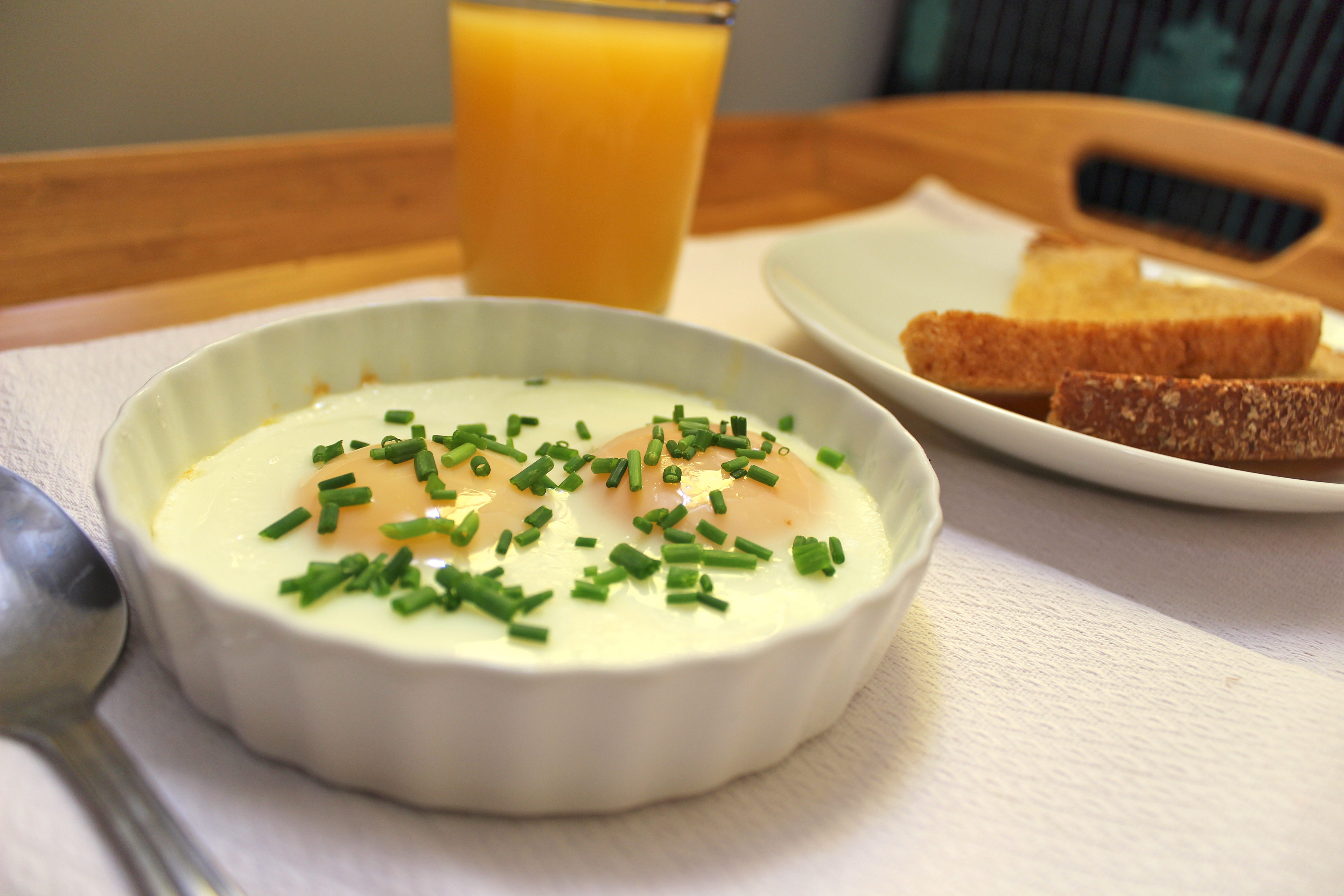 Toaster Oven Baked Eggs