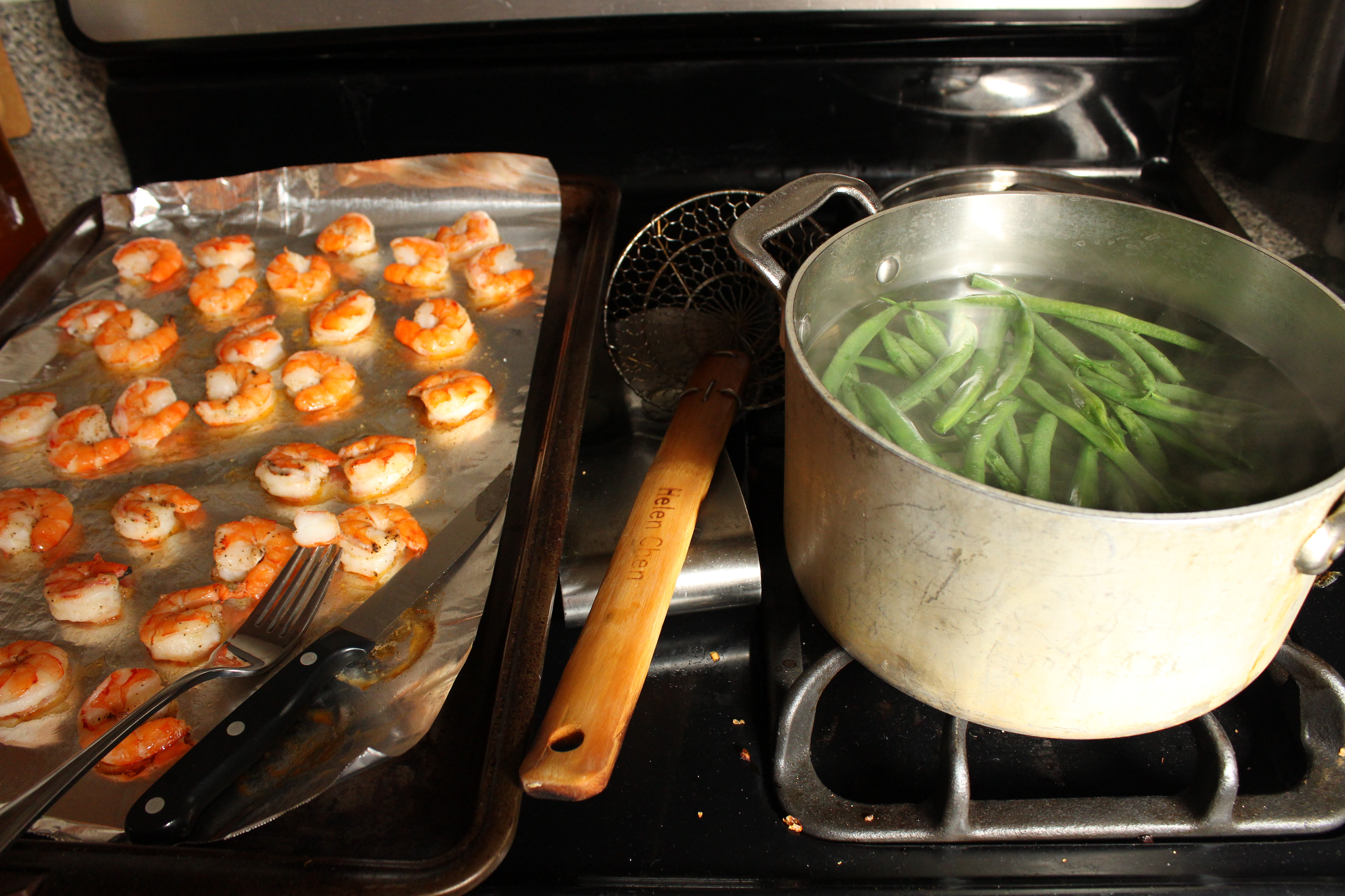 Shrimp & Green Bean Purée (Chingri ar Beans Bhorta)