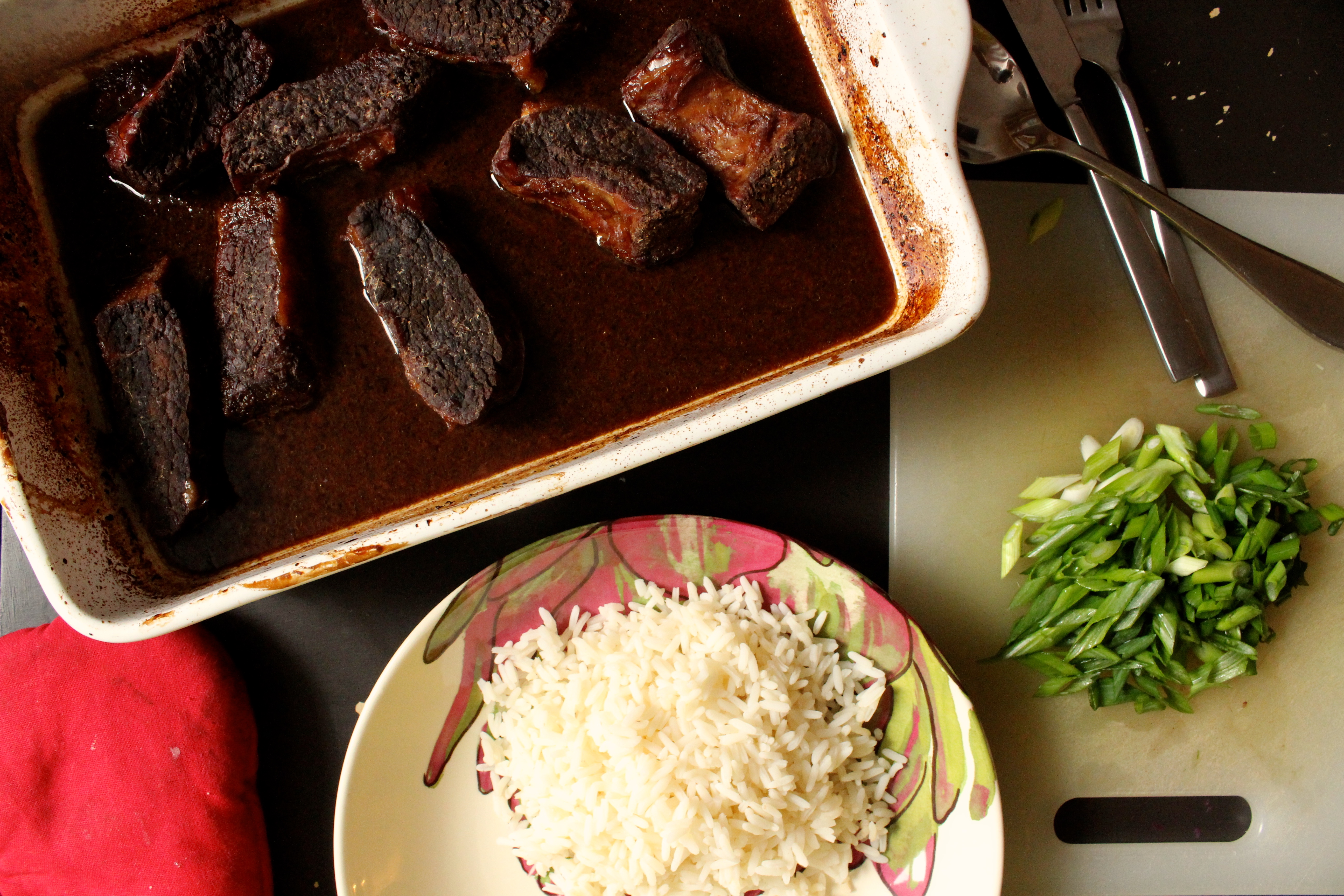 Boneless Short Ribs with Asian BBQ Sauce