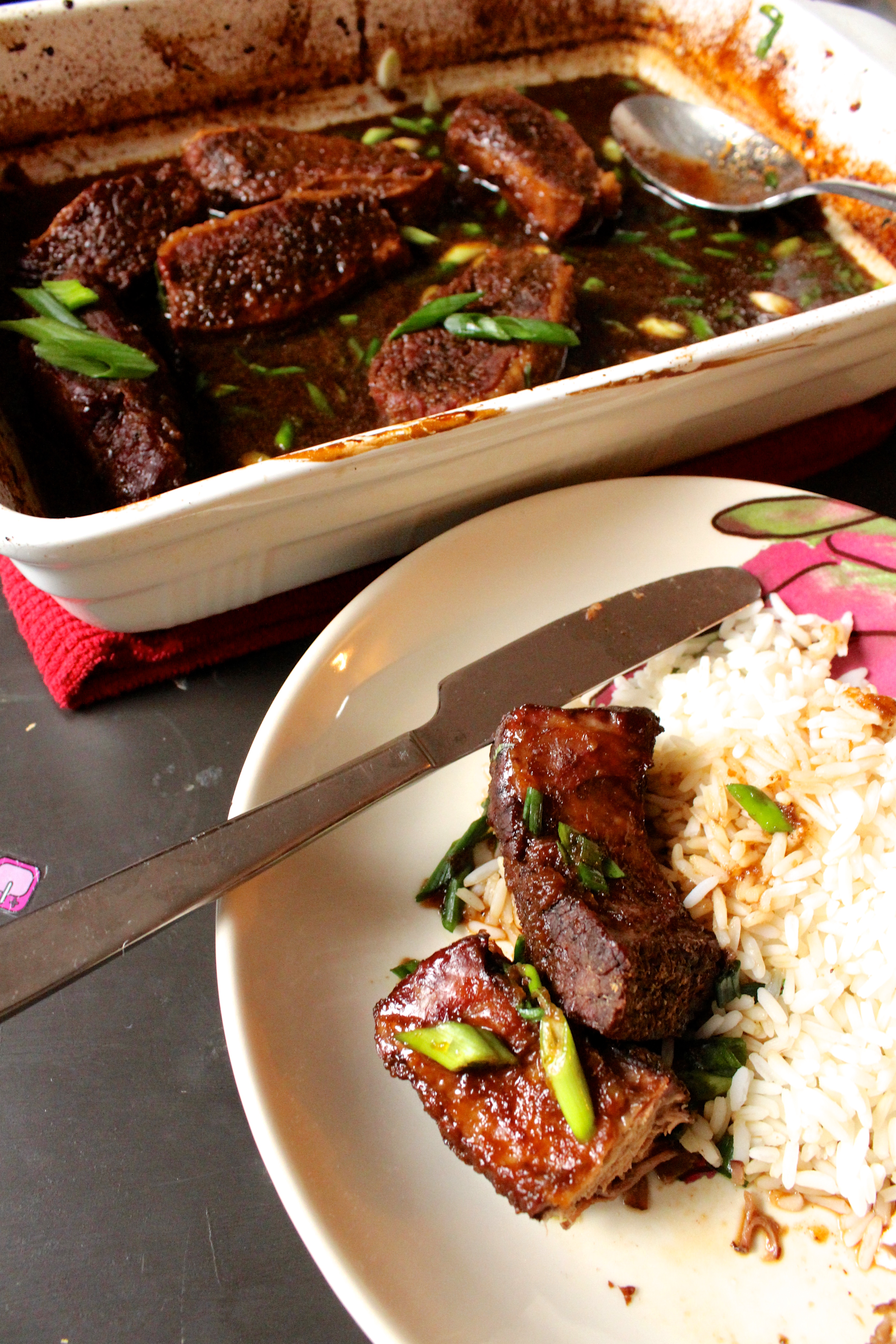 Boneless Short Ribs with Asian BBQ Sauce