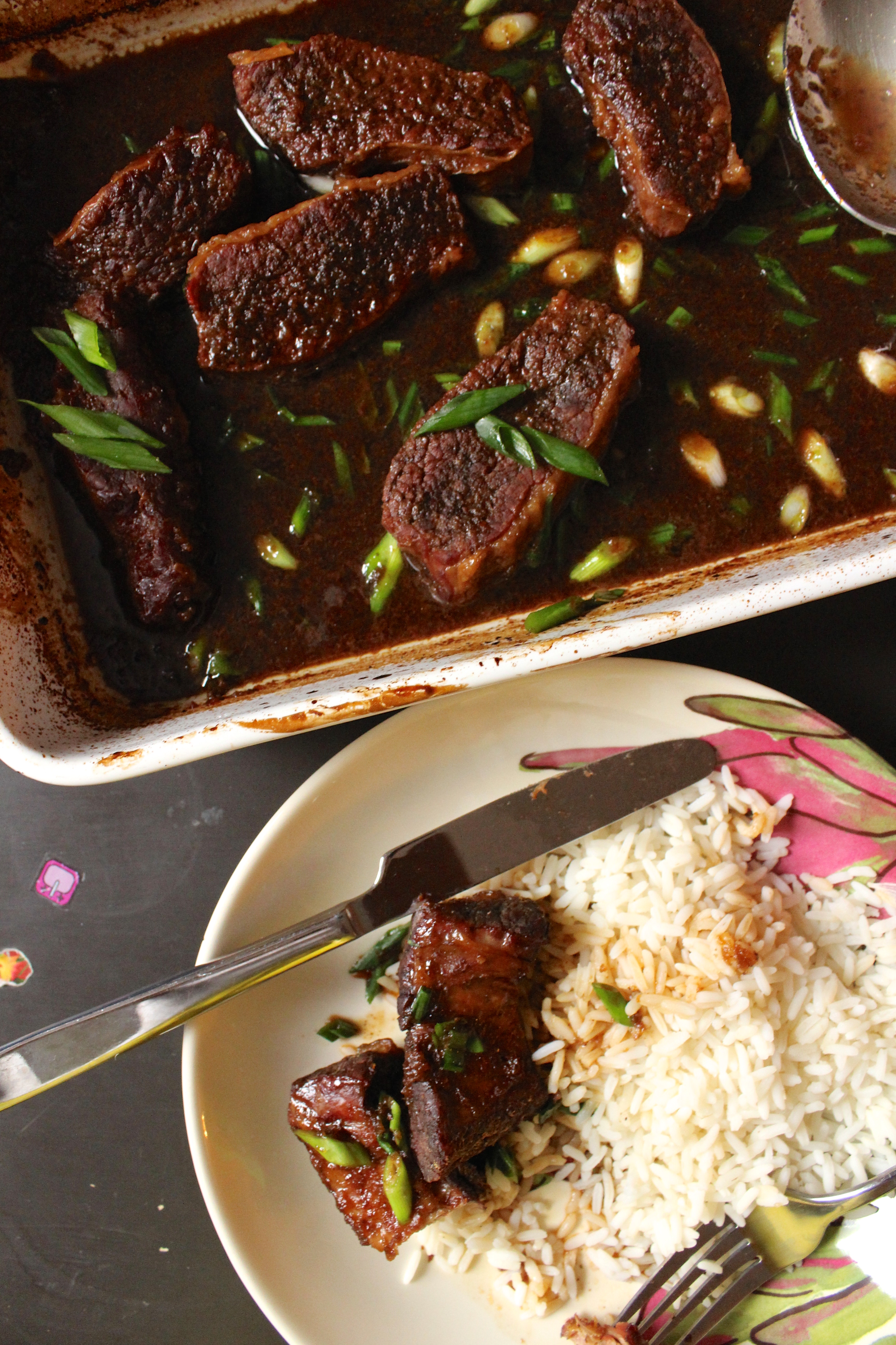 Boneless Short Ribs with Asian BBQ Sauce