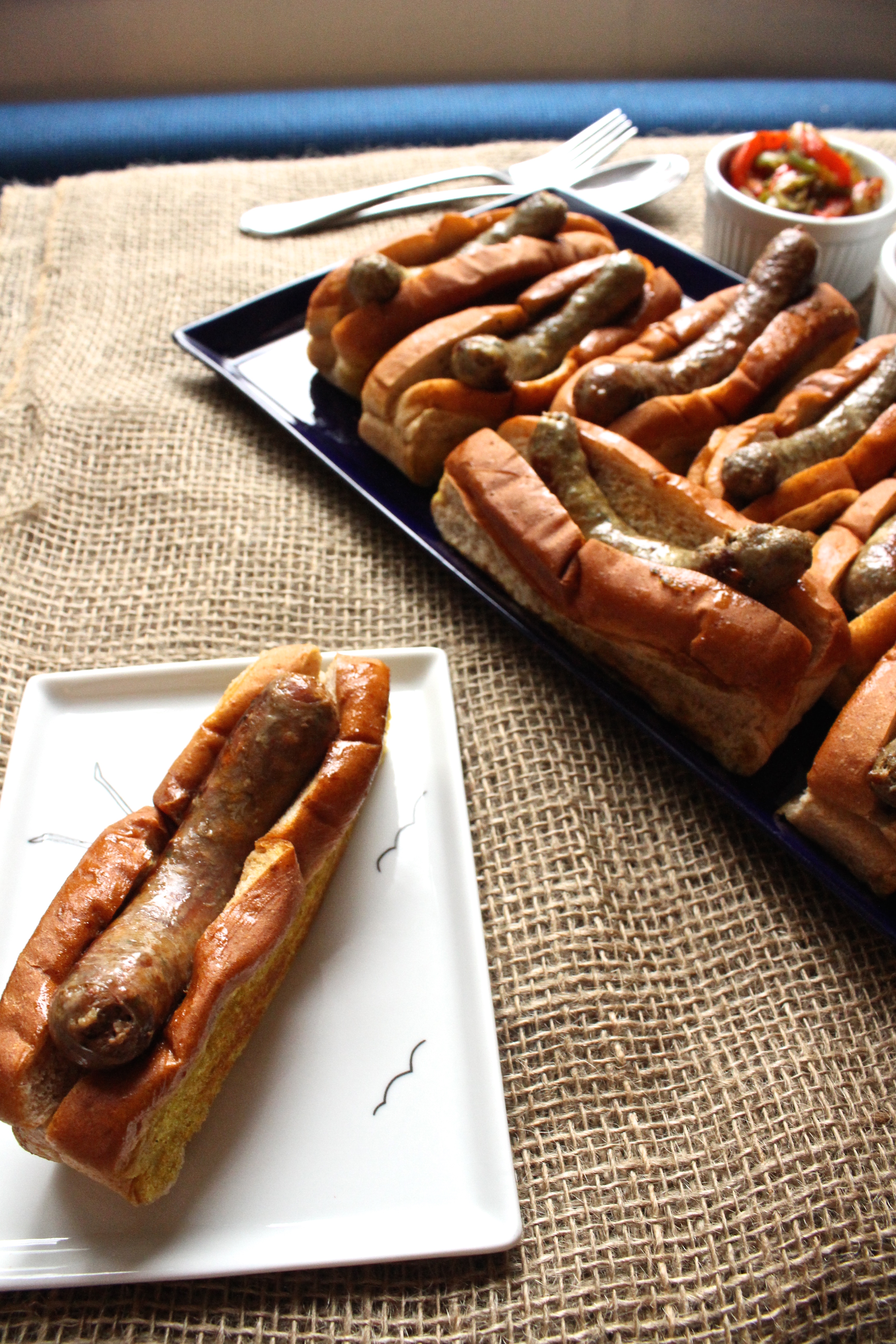 Sausages with Peppers and Onions