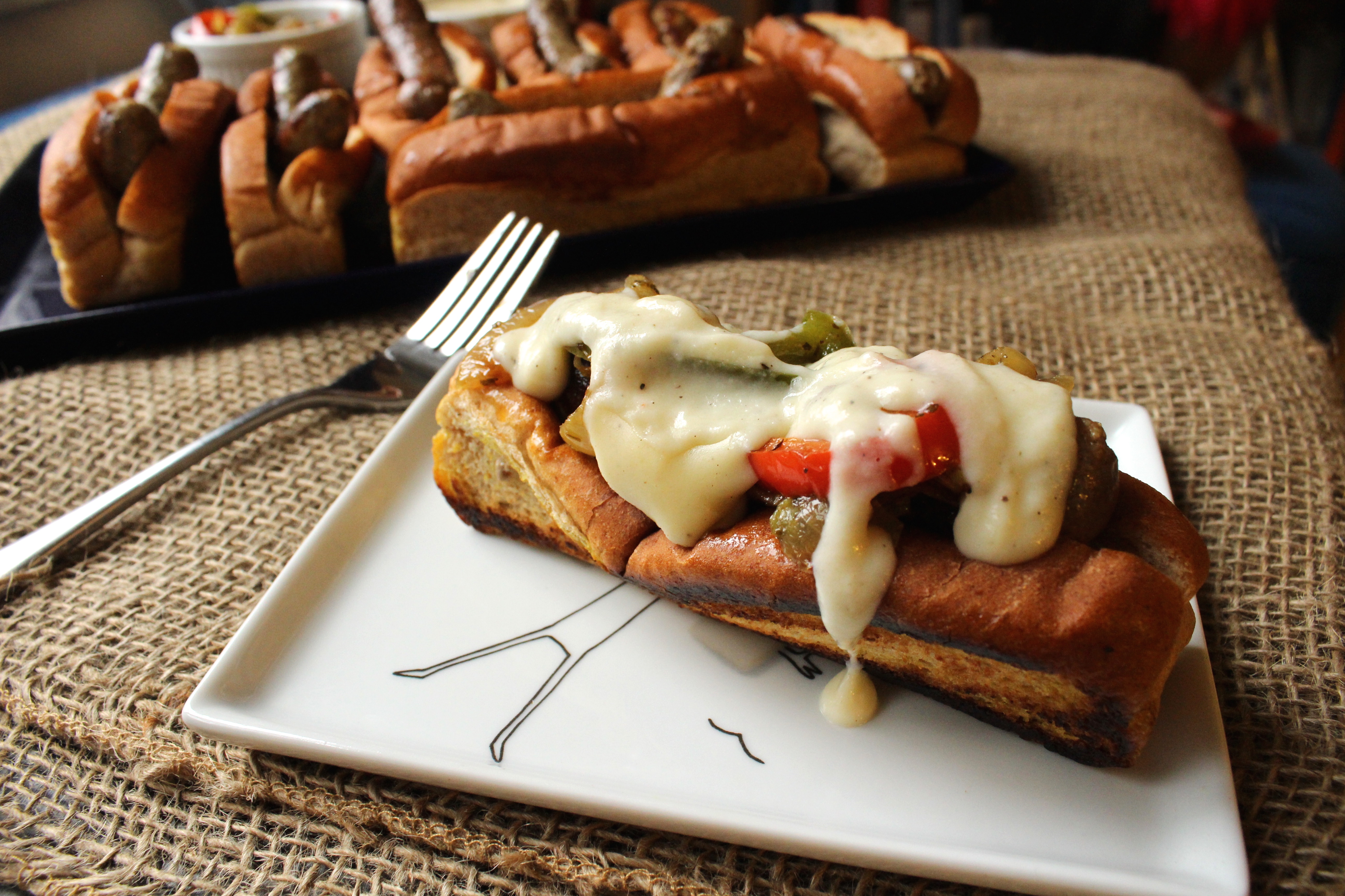 Sausages with Peppers and Onions