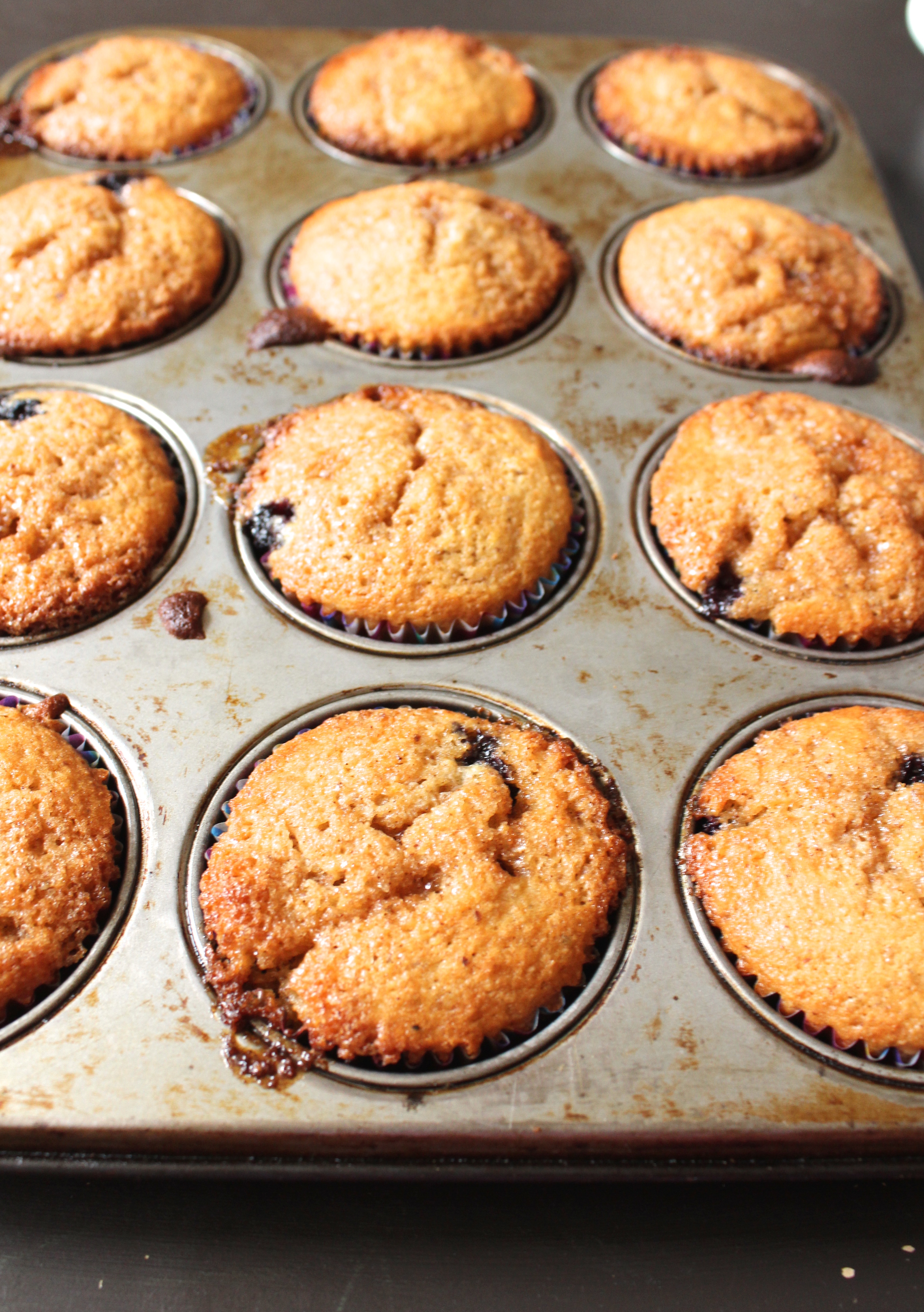 Over the Muffin Top Blueberry Muffins