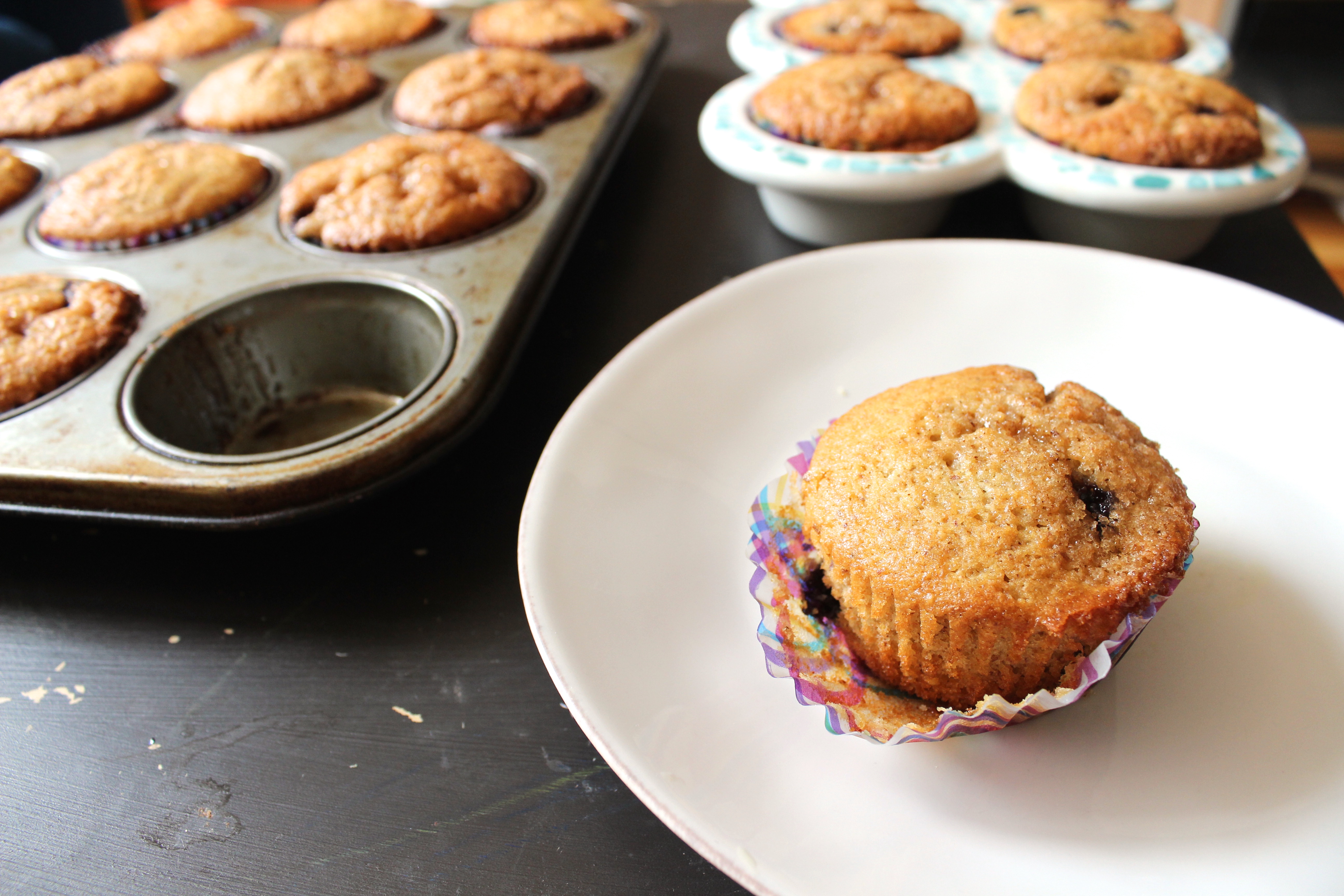 Over the Muffin Top Blueberry Muffins