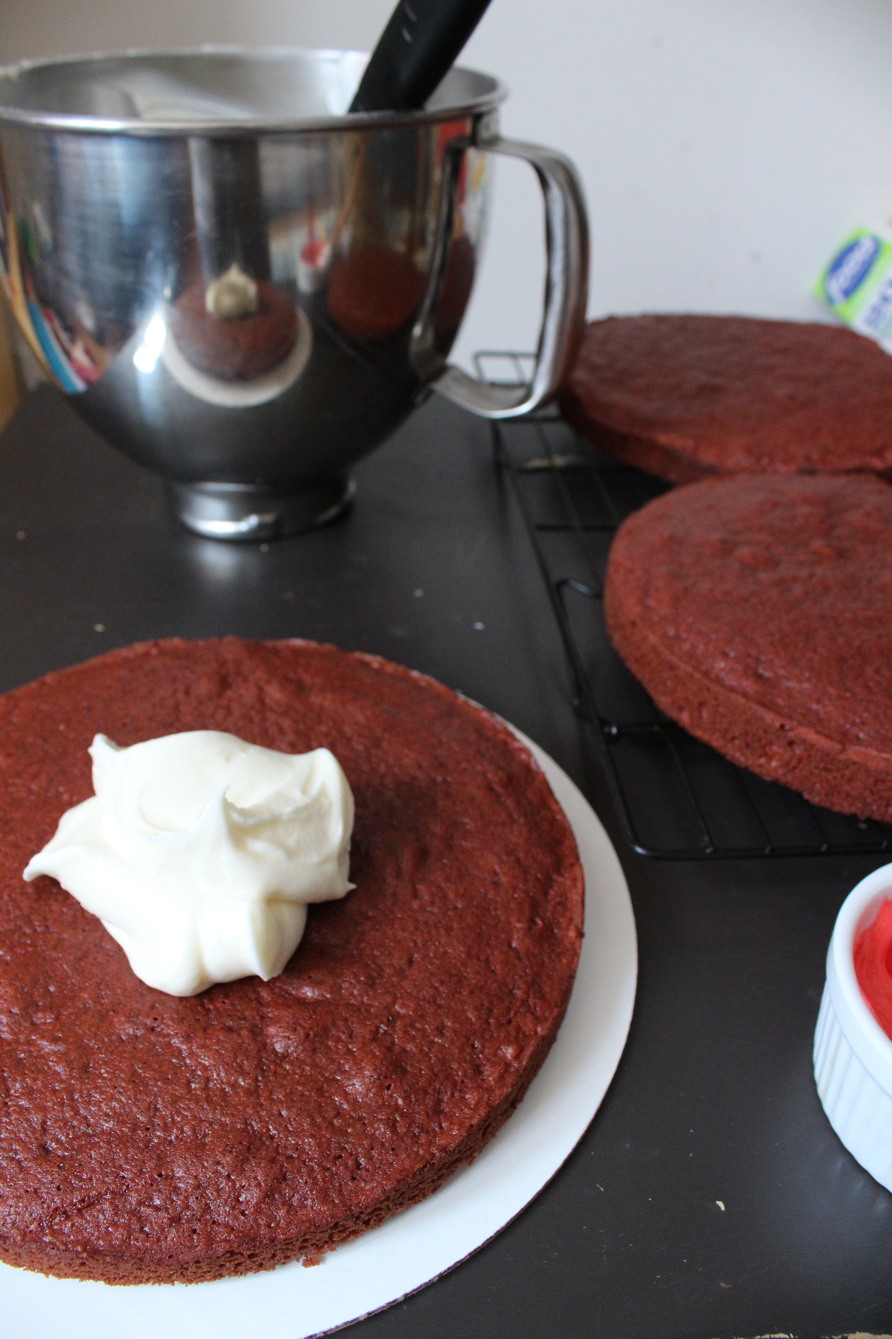 A Red Velvet and A Double Chocolate Cake