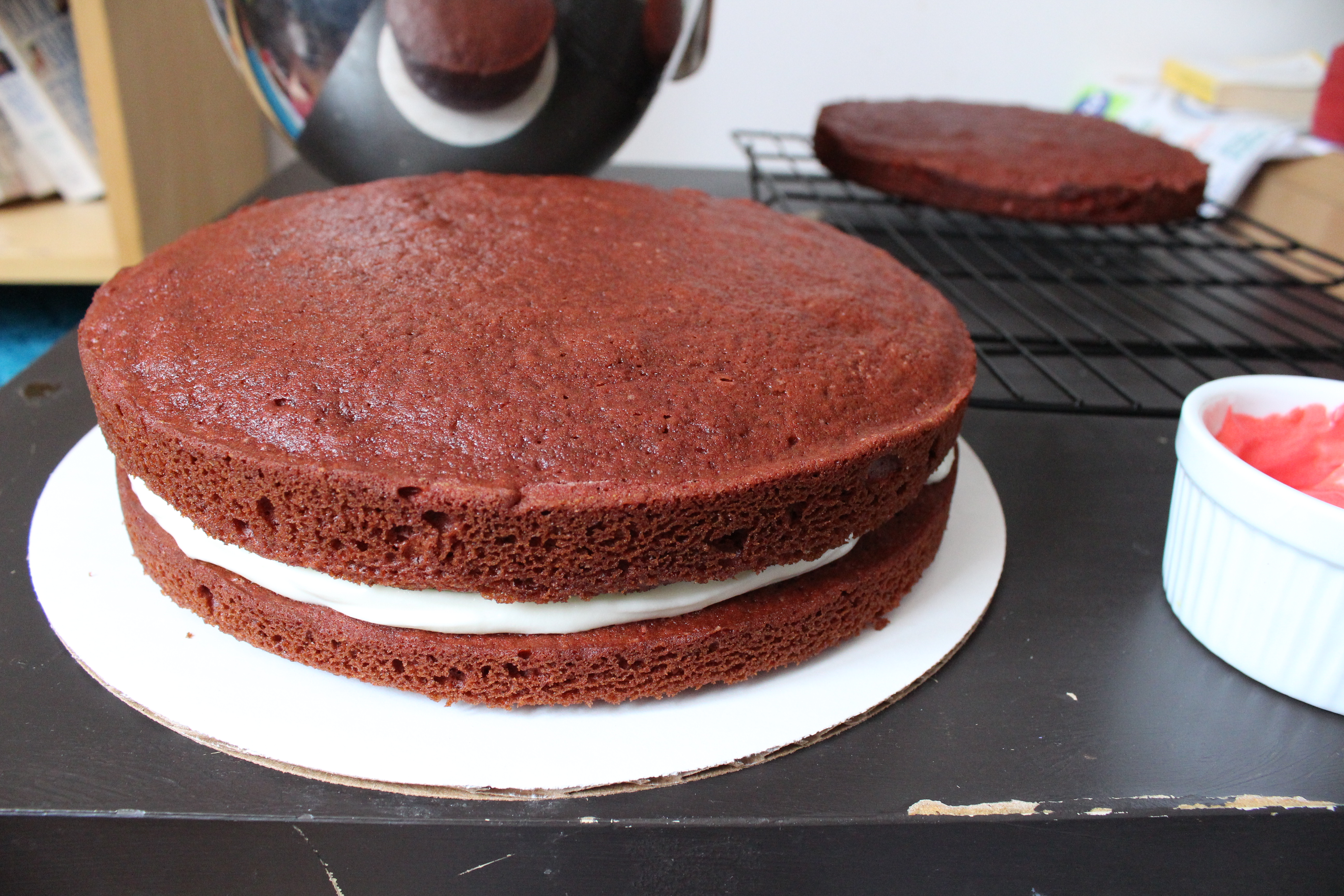A Red Velvet and A Double Chocolate Cake