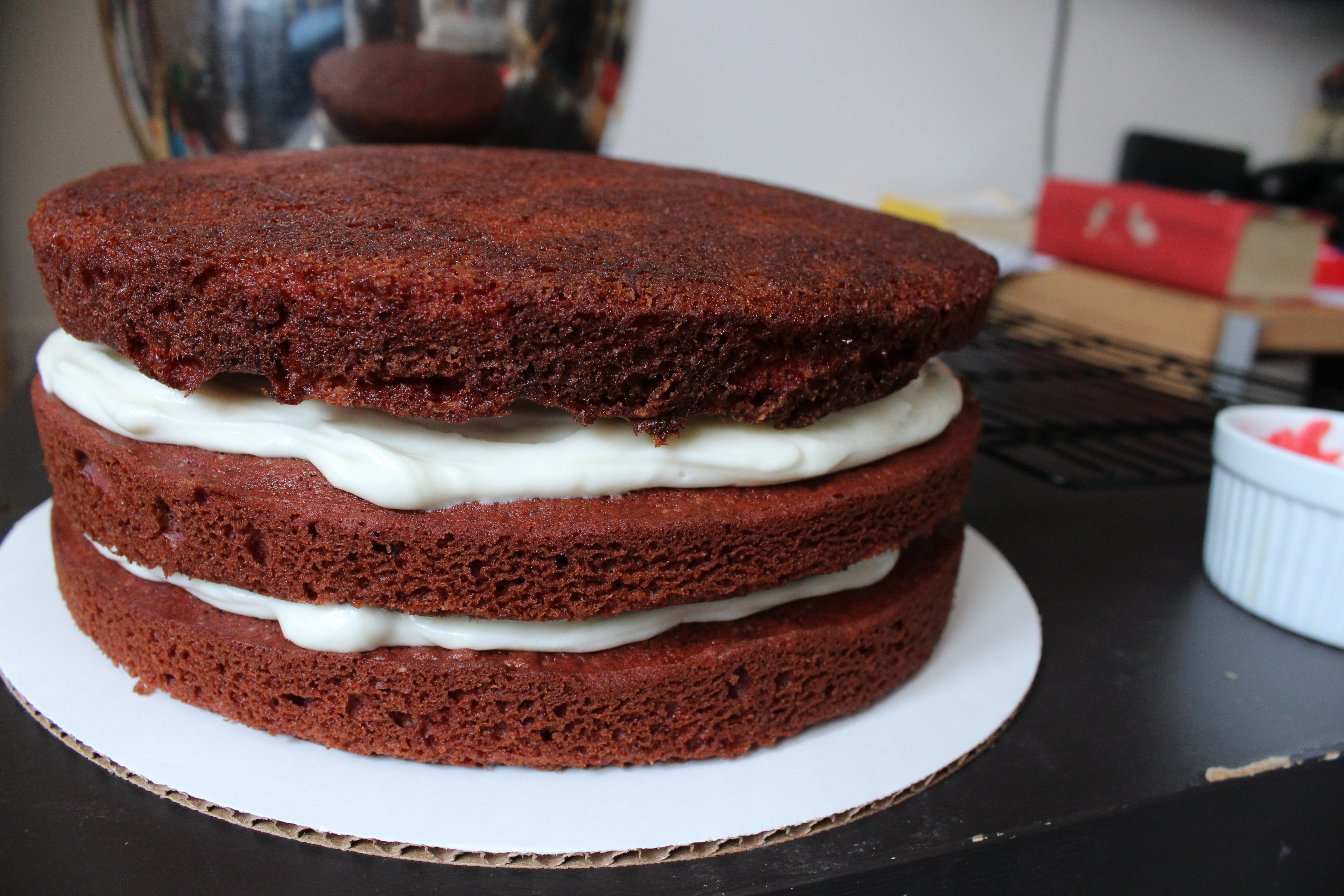 A Red Velvet and A Double Chocolate Cake