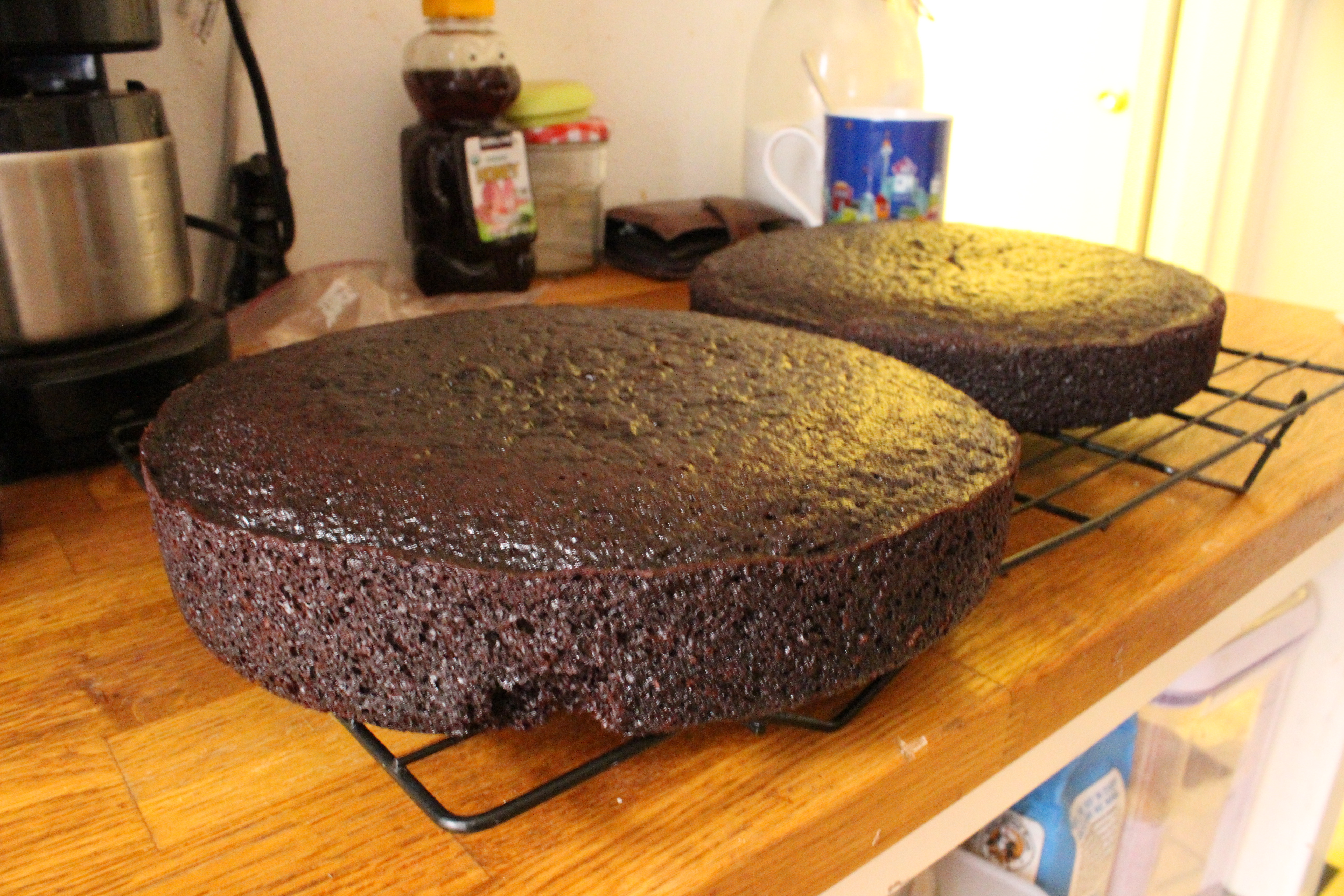A Red Velvet and A Double Chocolate Cake
