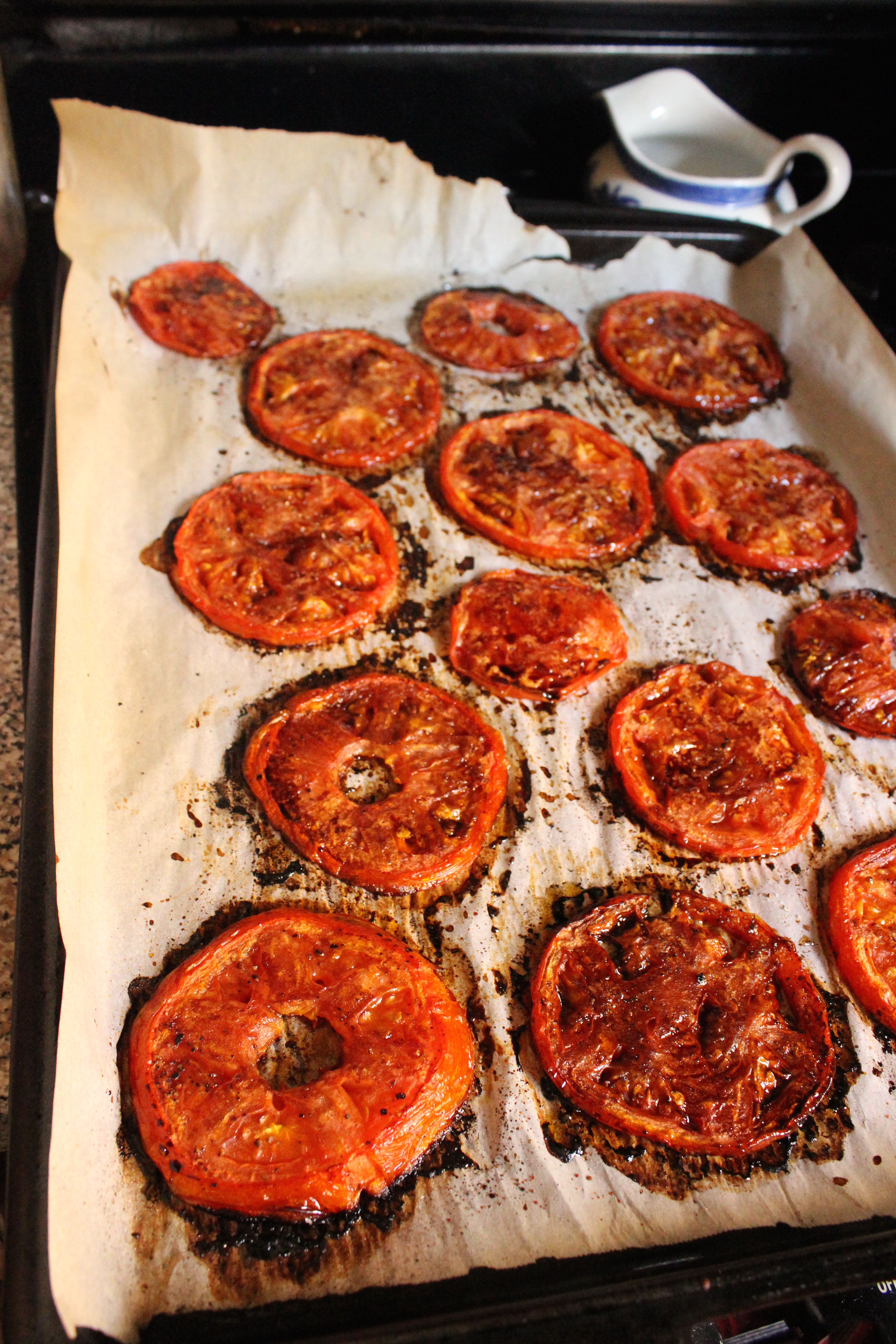 Caprese Salad with Roasted Tomatoes and Burrata