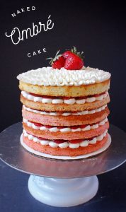 Strawberries and cream naked cake