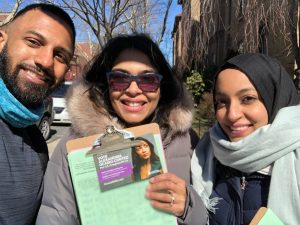 We canvassed during some cold days!