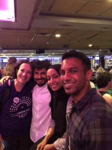 Sabina, post card writer extraordinaire, Bilal, Me, Shan