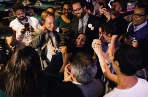 Right after the polls closed. Photo credit Jose Alvarado